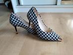 Pumps zwart wit geruit, Pumps, Wit, Ophalen of Verzenden, Zo goed als nieuw
