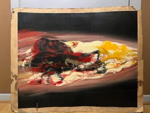 Schilderij Jacques Aubrun, Antiek en Kunst, Kunst | Schilderijen | Abstract, Ophalen