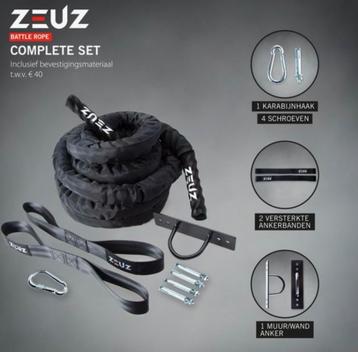 Battle Rope 9m fitness touw zgan beschikbaar voor biedingen