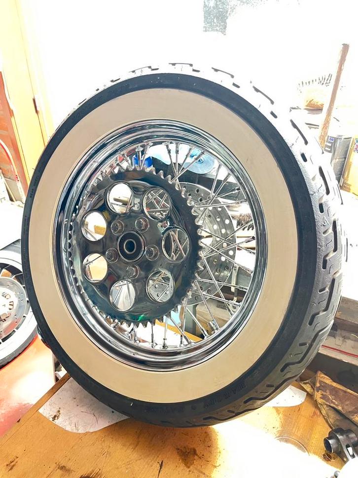 Harley Davidson Softail/Elctra achterwiel, Motoren, Onderdelen | Harley-Davidson, Gebruikt, Ophalen