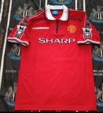 Manchester United Beckham Champions League Finale 1998, Sport en Fitness, Voetbal, Verzenden, Zo goed als nieuw, Shirt