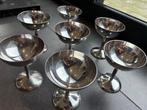Verzilverd bestek ijs coupe's 7 stuks., Antiek en Kunst, Ophalen of Verzenden
