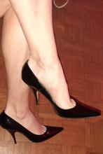 Christian Dior pumps 40/5, Kleding | Dames, Pumps, Verzenden, Zwart, Gedragen