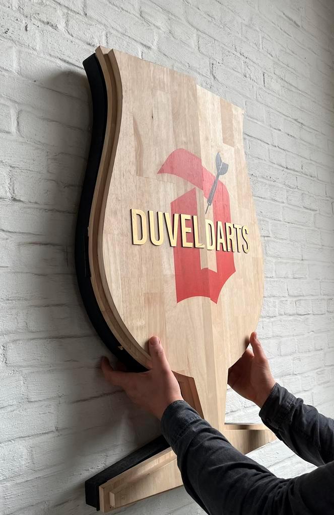 Duvel Ultimate Dartskast + dartsblok + pijltjes - NIEUW!, Sport en Fitness, Darts, Nieuw, Dartbord met pijlen, Ophalen