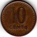 Litouwen : 10 Centu 1991 Dikke Letters KM#88 Ref 14956, Ophalen of Verzenden, Losse munt, Overige landen