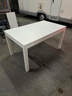 ikea bjursta verlengbare tafel, Huis en Inrichting, Tafels | Eettafels, 200 cm of meer, Zo goed als nieuw, Vijf personen of meer
