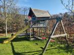 Jungle gym - huisje met schommels en zandbak, Kinderen en Baby's, Speelgoed | Buiten | Speeltoestellen, Ophalen, Gebruikt, Zandbak