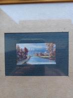 4 gesigneerde miniaturen, T.P. DEROCHER, schilder uit Luik., Ophalen of Verzenden