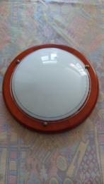 Plafondlamp van hout/glas, Huis en Inrichting, Ophalen, Zo goed als nieuw, Glas