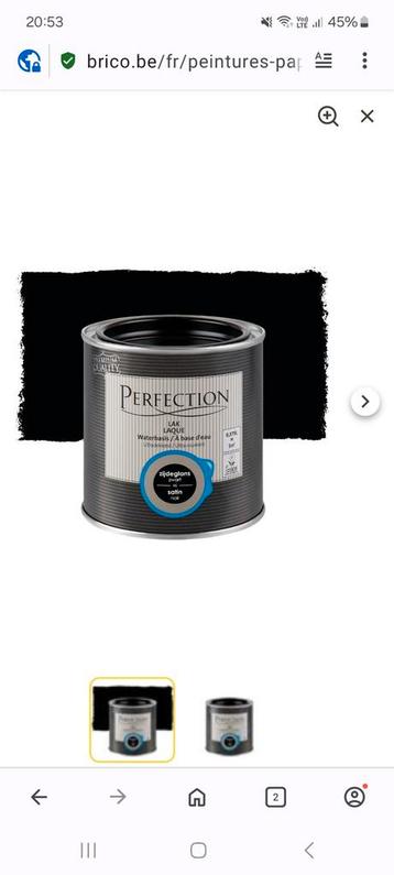 Zwarte satijnlak „Perfection” 375 ml (NIEUW) beschikbaar voor biedingen