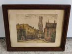 Ets Willem Van Riet - Belfort Brugge, Antiek en Kunst, Ophalen of Verzenden