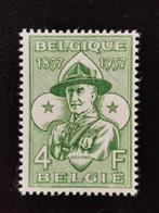 België 1957: scouts, Lord Baden-Powell **, Postzegels en Munten, Kinderen, Ophalen of Verzenden, Zonder stempel, Postfris
