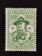 België 1957: scouts, Lord Baden-Powell **, Ophalen of Verzenden, Zonder stempel, Postfris, Postfris