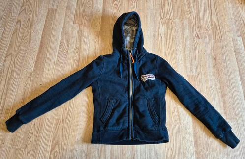 Superdry hoodie met ritssluiting, maat S (model voor het hal, Kleding | Heren, Truien en Vesten, Gedragen, Blauw, Ophalen of Verzenden