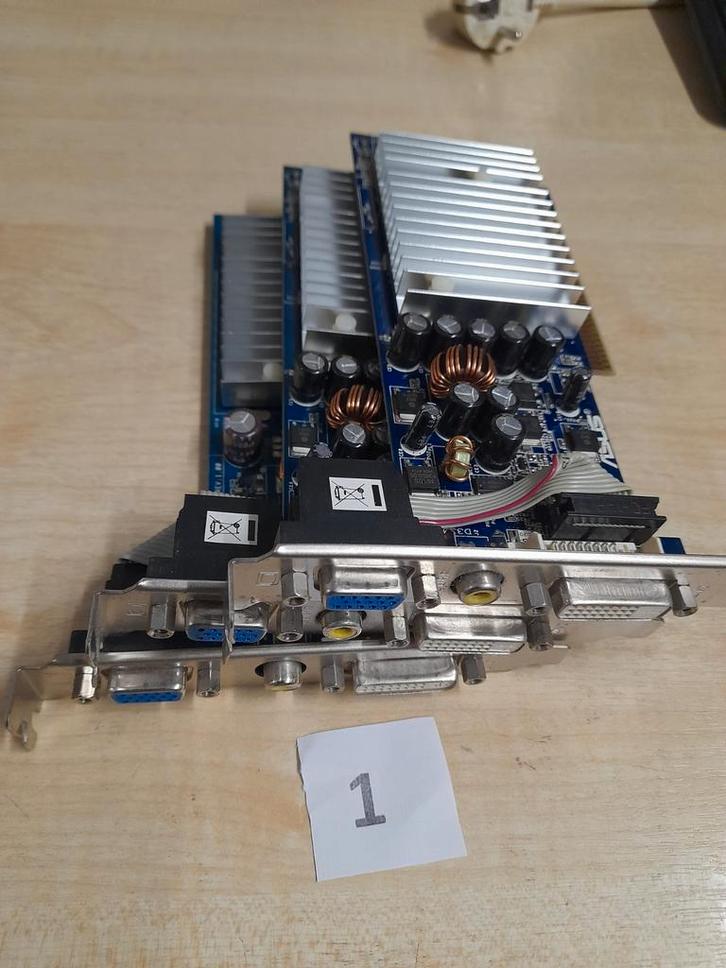 Verschillende videokaarten voor PC, Computers en Software, Videokaarten, Zo goed als nieuw, Nvidia, AGP, Tv-Out, HDMI, DVI, VGA