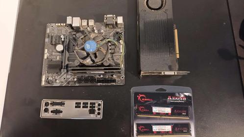 Lot: Carte mère, Processeur, RAM, Carte graphique, Computers en Software, Moederborden, Gebruikt, Intel, DDR4, Ophalen