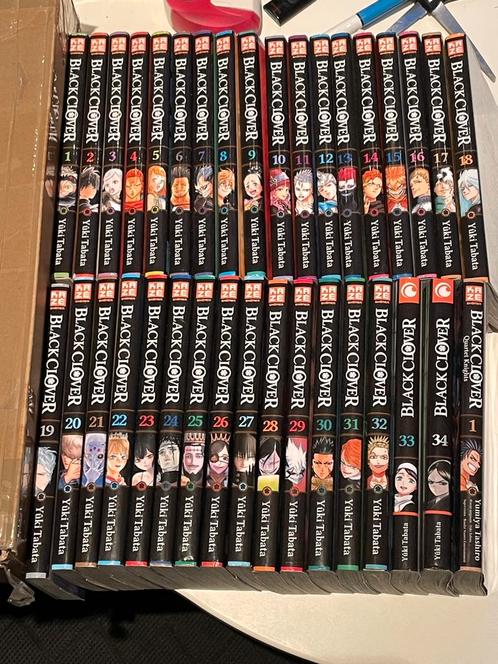 Black clover lot de 35 tomes 1 à 34 + tome 1 quartet knights, Boeken, Stripverhalen, Ophalen of Verzenden
