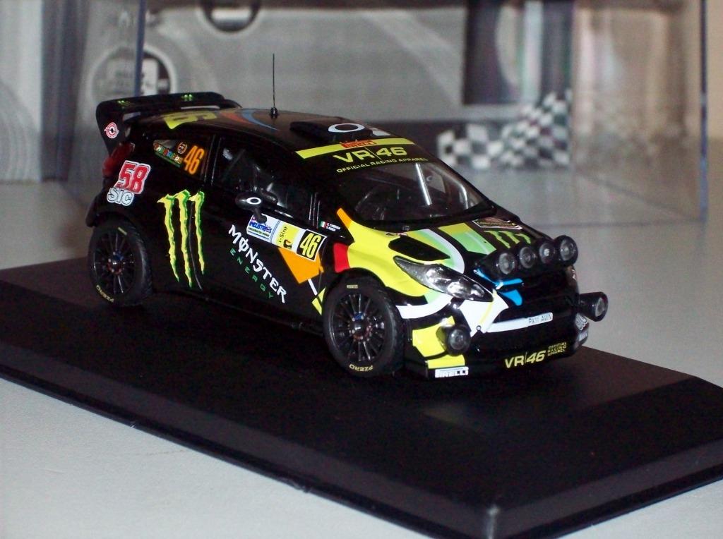 FORD FIESTA RS IXO/T9 1/43 VALENTINO ROSSI/C. CASSINA #46, Hobby & Loisirs créatifs, Voitures miniatures | 1:43, Enlèvement ou Envoi