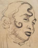 Francis PICABIA - CERTIFICAAT - Portret van een vrouw - Teke, Antiek en Kunst, Verzenden