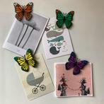 Vier vlinder magneten in verschillende kleuren, Enlèvement ou Envoi, Neuf