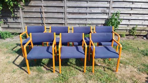 8+1fauteuile in gebogen hout van  Wilhelm Ritz voor Wilkhahn, Huis en Inrichting, Stoelen, Zo goed als nieuw, Vijf, Zes of meer stoelen
