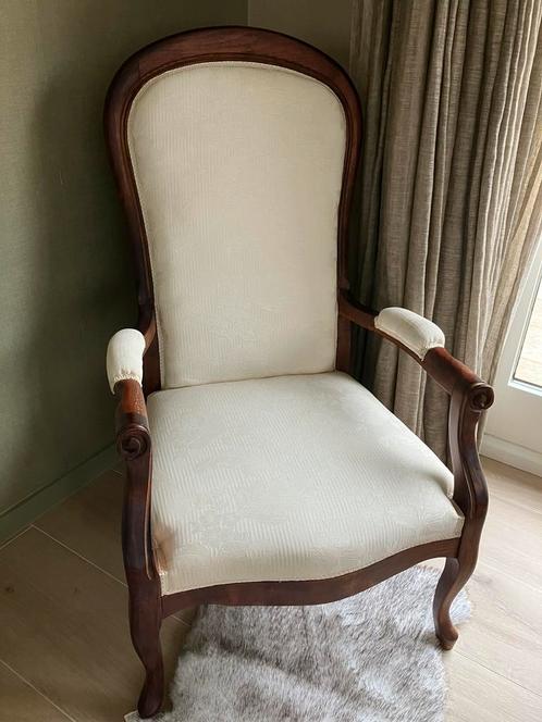 Prachtig gestoffeerde voltaire stoel, Antiek en Kunst, Antiek | Meubels | Stoelen en Sofa's, Ophalen
