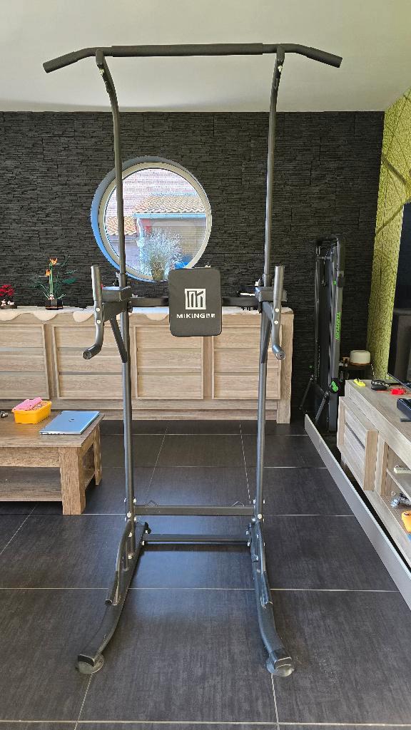 Pull Dip bar station standalone, Sport en Fitness, Fitnessmaterialen, Zo goed als nieuw, Oprekstang, Armen, Buik, Rug, Ophalen