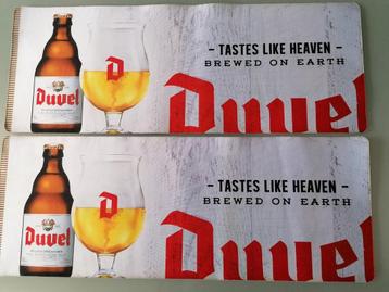 2 super mooie toog, bar matjes vn het merk Duvel  beschikbaar voor biedingen