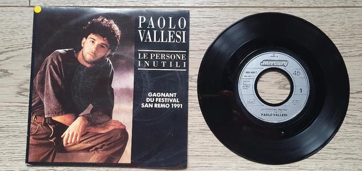 Paolo Vallesi ‎– Le Persone Inutili, Cd's en Dvd's, Vinyl | Pop, Gebruikt, 1980 tot 2000, Overige formaten, Ophalen of Verzenden