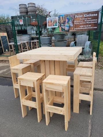 Zware kwaliteits Picknicktafel in 3cm dik hout! Ook krukken