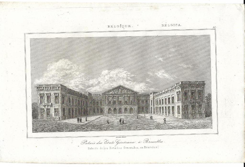 1844 - Brussel / Bruxelles - paleis Staten Generaal, Enlèvement ou Envoi