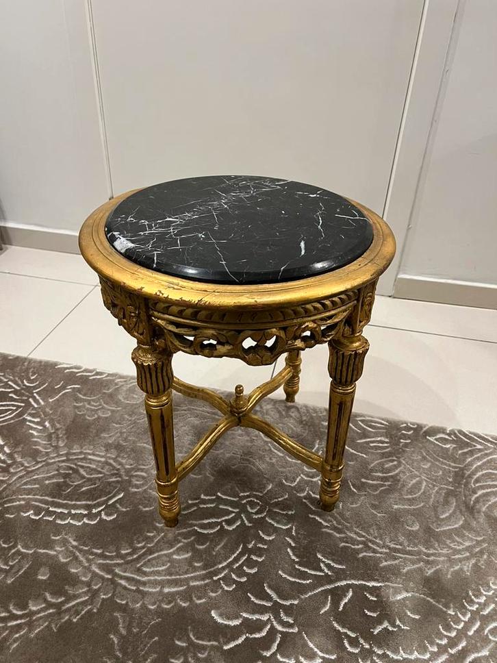 Antiek bijzettafeltje met marmeren blad, Antiek en Kunst, Antiek | Meubels | Tafels, Ophalen