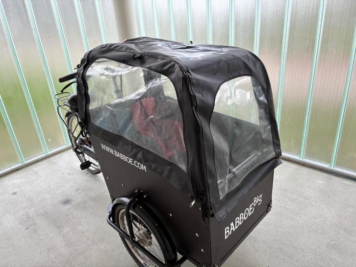 Gekeurd+Upgrade-Babboe-Big-E-Bike+Huif+Nieuwe-Accu-Zie-Foto, Fietsen en Brommers, Fietsen | Bakfietsen, Zo goed als nieuw, 4 kinderen of meer