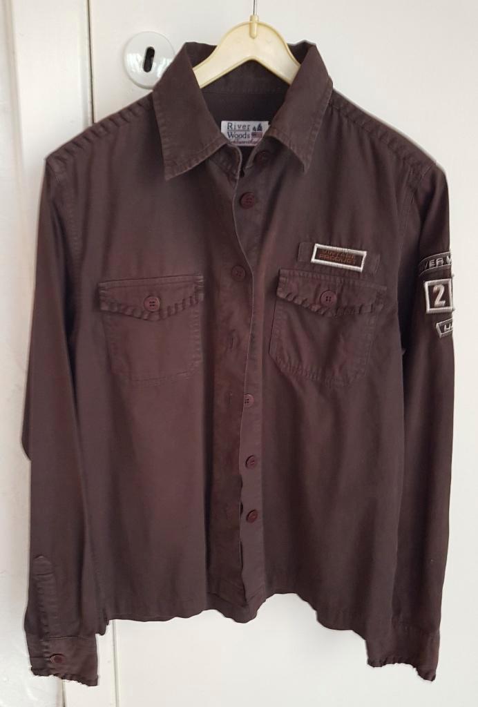 Donker bruin hemd: River Woods, Enfants & Bébés, Vêtements enfant | Taille 164, Garçon, Chemise ou Chemisier, Enlèvement ou Envoi