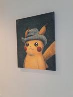 Pokemon Pickachu van Gogh canvas met certificaat, Ophalen