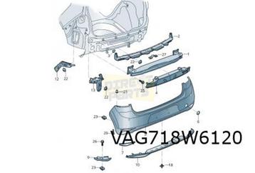 Volkswagen Golf VII (2/17-2/20) diffusor achterbumper (9B9 s beschikbaar voor biedingen