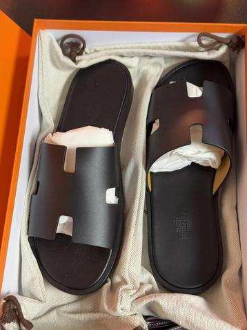 Original Hermes Izmir Black noir sandals schoenen chaussure beschikbaar voor biedingen