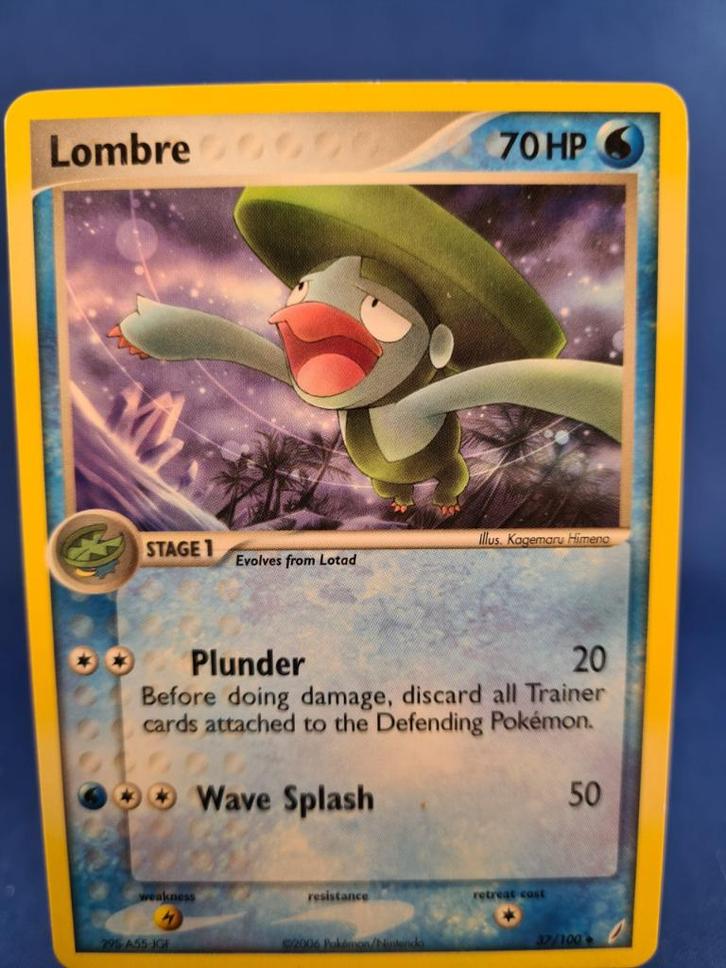 Lombre 37/100 - Crystal Guardians, Hobby en Vrije tijd, Verzamelkaartspellen | Pokémon, Gebruikt, Verzenden