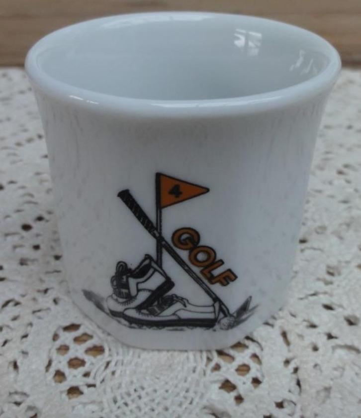 Vintage eierdopje golf/ golven, Verzamelen, Sportartikelen en Voetbal, Zo goed als nieuw, Overige typen, Ophalen of Verzenden