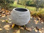 Bloempot Capi bolvorm geribbeld, Tuin en Terras, Bloembakken en Plantenbakken, Ophalen, Kunststof, Gebruikt, Minder dan 60 cm