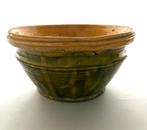 oude deco Provençaalse terracotta geglazuurde schaal mengkom, Antiek en Kunst, Ophalen of Verzenden