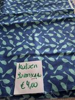 Katoen blauw met groen, Blauw, Nieuw, Ophalen of Verzenden, 30 tot 120 cm