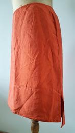 OUISET - Jolie jupe en soie orange - T.42, Ouiset, Maat 42/44 (L), Oranje, Ophalen of Verzenden