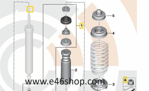 Schokbreker lager set BMW X1 achter oe 33522409705, Autos : Pièces & Accessoires, Suspension & Châssis, BMW, Neuf, Enlèvement ou Envoi