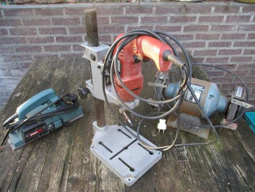 Boorstaander/houder - schaafmachine - slijpmolen/steen, Doe-het-zelf en Bouw, Gereedschap | Overige machines, Gebruikt, Ophalen