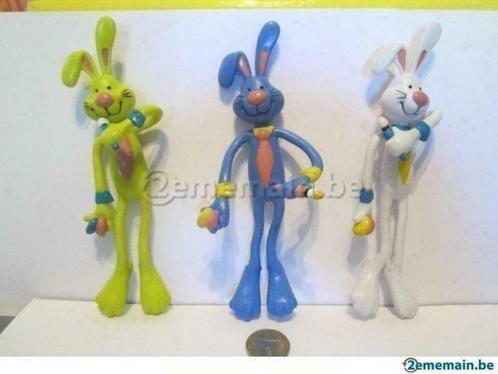 Lot de lapins colorés (17cm) - 3,00Eur, Collections, Statues & Figurines, Comme neuf, Animal, Enlèvement ou Envoi
