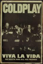 Metalen rusty-old vintage look wandplaat Coldplay, Ophalen of Verzenden, Nieuw