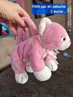 Kleine roze en witte pluche tas, Kinderen en Baby's, Speelgoed | Knuffels en Pluche, Ophalen, Gebruikt
