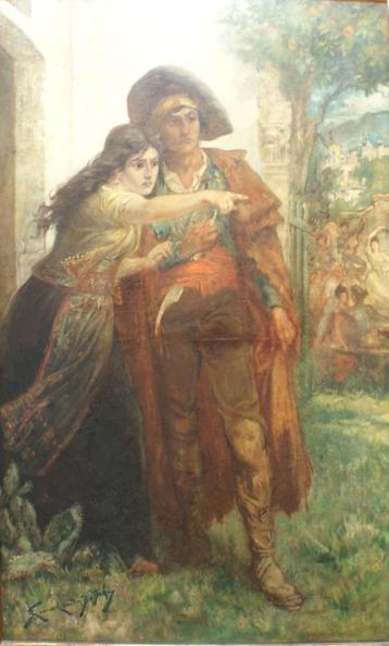 Joseph Emanuel VAN DEN BUSSCHE (1837-1908): Koppeltje  beschikbaar voor biedingen