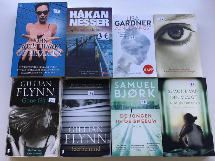 21 thrillers à 3 euros par thriller, Livres, Thrillers, Comme neuf, Enlèvement ou Envoi